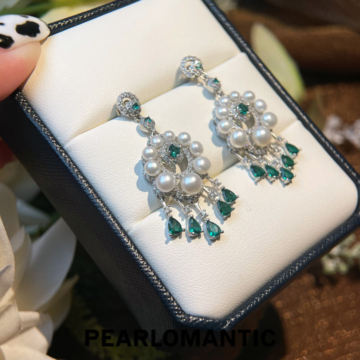 [Everyday Essential] Freshwater Pearl 2-7mm Dreamcatcher Earrings w/ S925