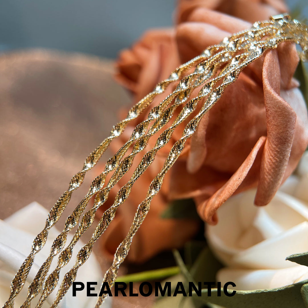 [Fine Jewelry] Italian Crafted 18K Gold Meticulously Detailed Choker About 40cm