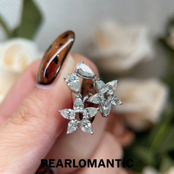 [Joyas Fina] Pendientes Starlight Garden con Diamantes Creados en Laboratorio y PT900