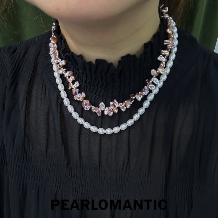 [Designer's Choice] Freshwater Pearl Long Sweater Chain Necklace 80 to 85cm