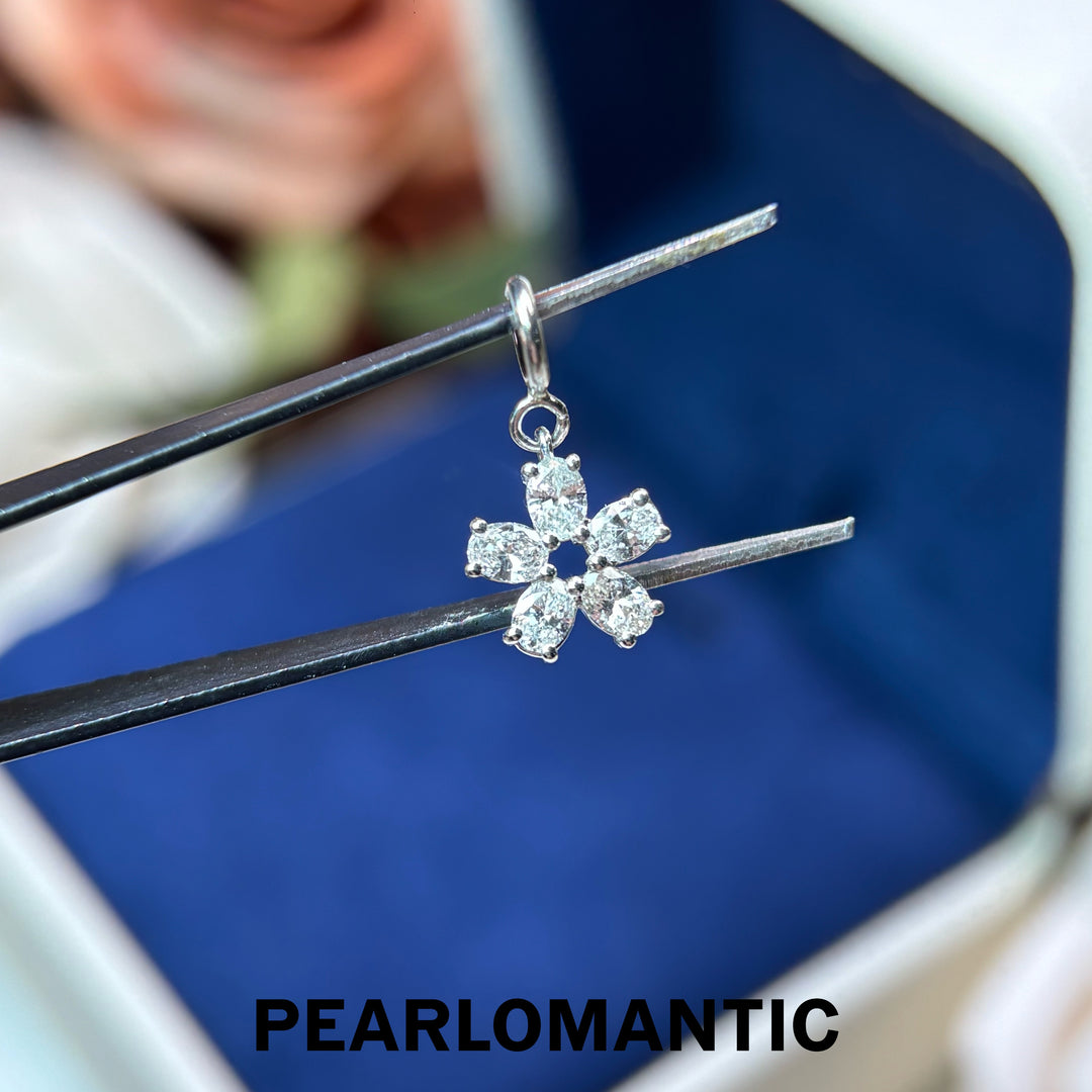 [Fine Jewelry] Diamond Blossom PT900 Platinum 1ct Lab-Grown Diamond Convertible Pendant