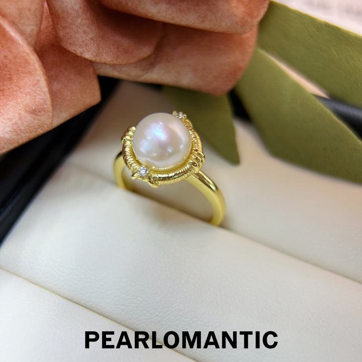 [Everyday Essentials] Non-nucleated Freshwater Pearl 8-9mm Mirror-Like Luster Adjustable Rings