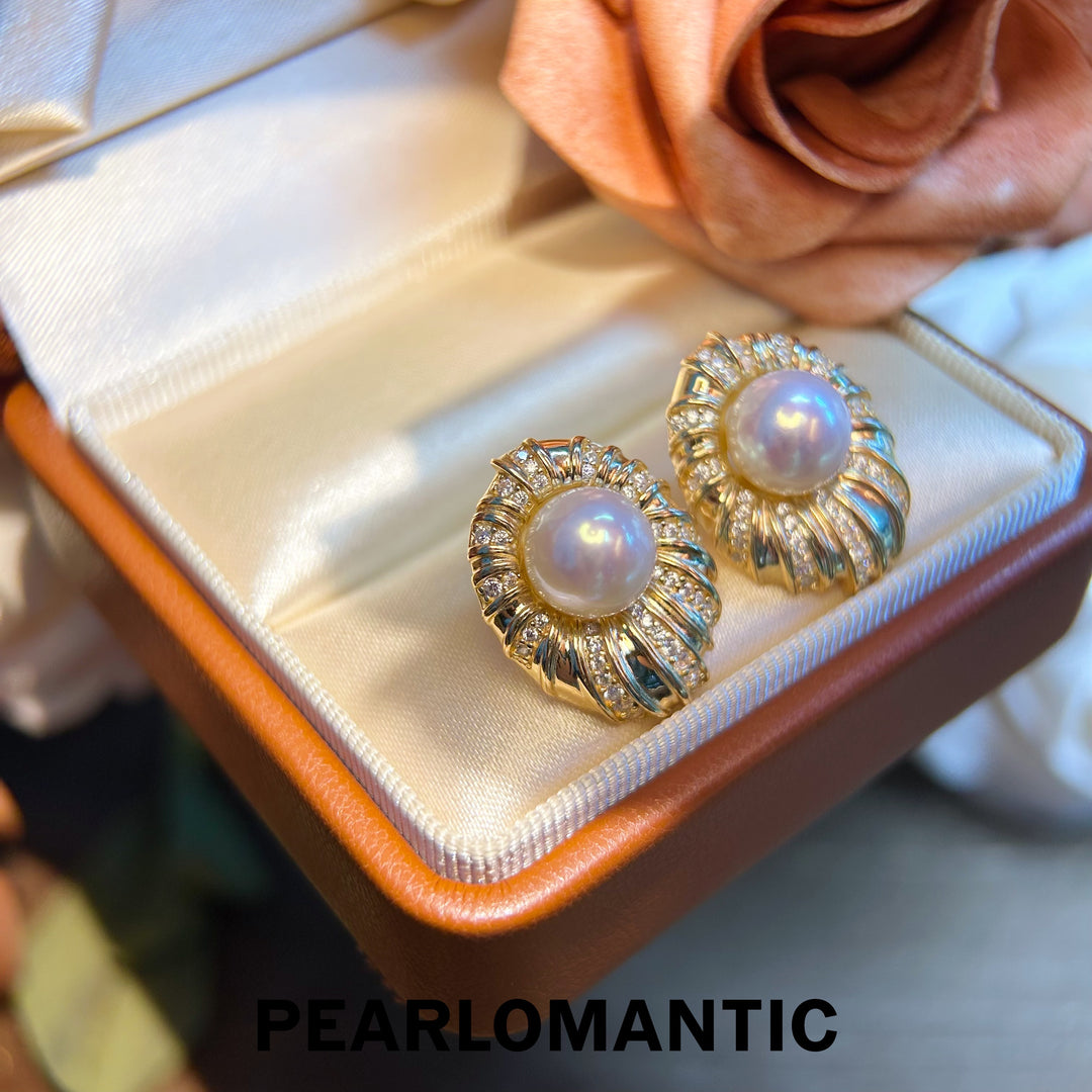 [Designer's Choice] Fancy Retro Pearl Delights 5A Top Level 8 - 9mm S925 Earrings