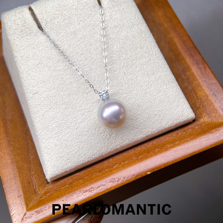 [618 Sale] 5A Akoya Madama Pearl Minimalist Pendant w/ Sparkling Top