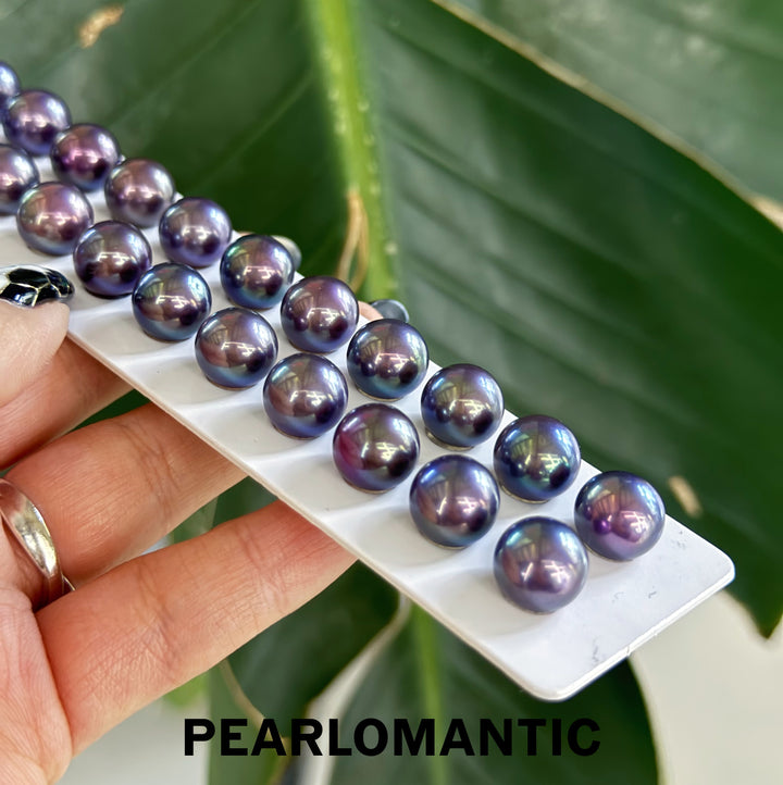 [Everyday Essentials] Freshwater Pearl King Purple Natural Color Adjustable S925 Rings