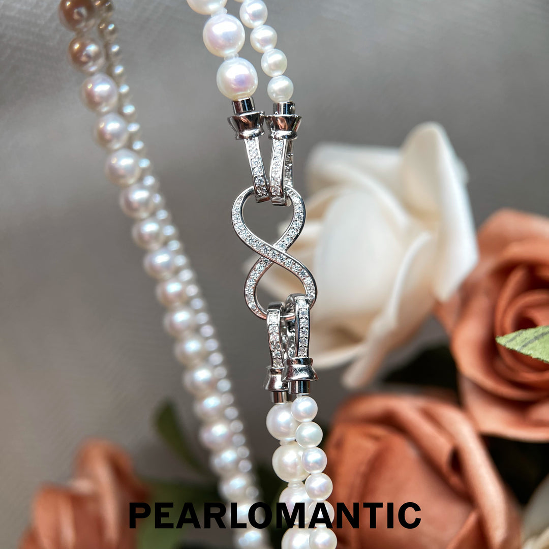[618 Sale] Freshwater Pearl Double Strand Necklace w/ Excellent Luster