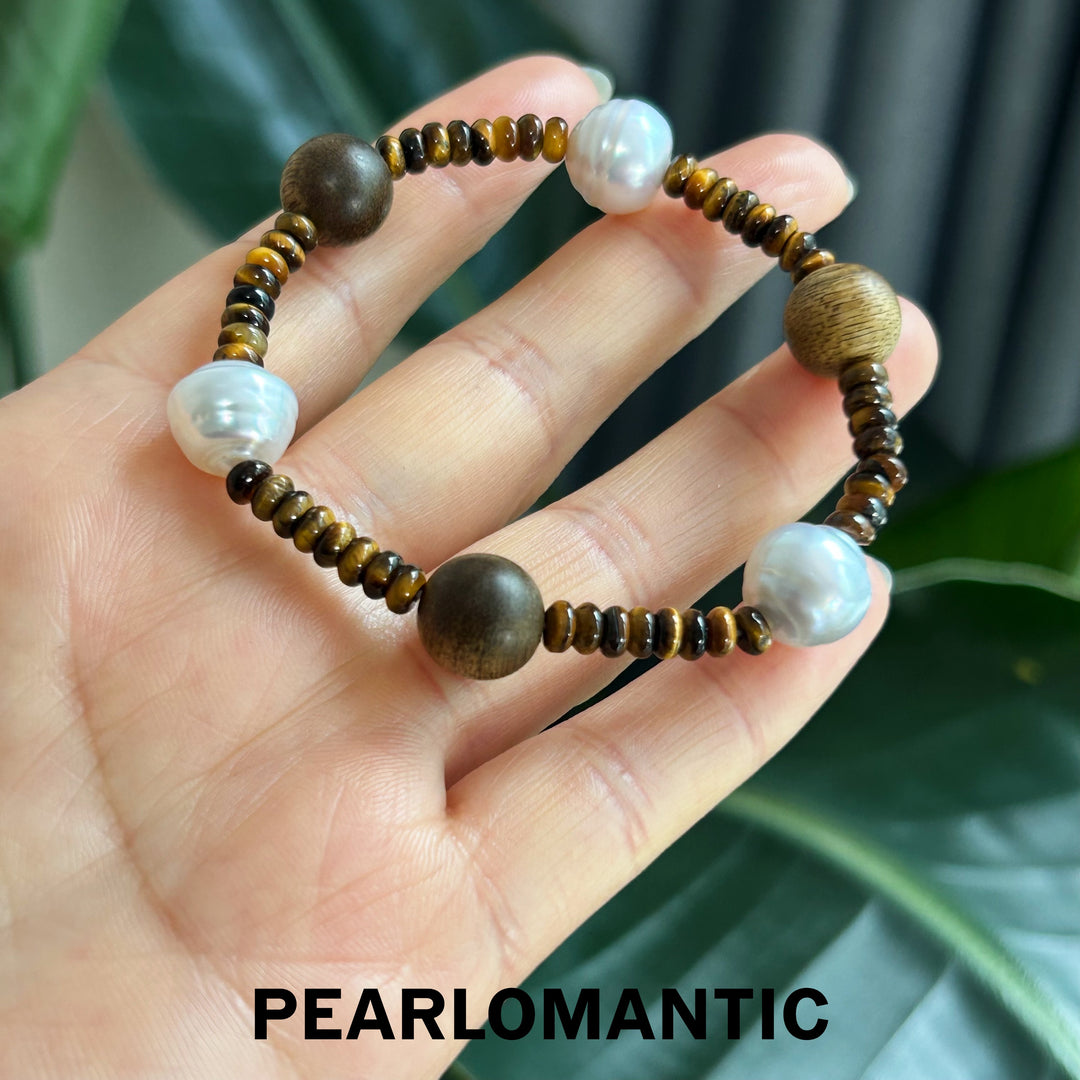 [Everyday Essentials] Australian White Baroque Pearl Primal Harmony Bracelets