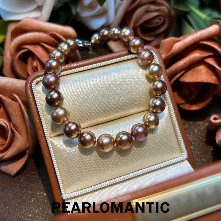 [Desinger's Choice] Freshwater Pearl Rare Metallic Glow Bracelet w. S925 Silver