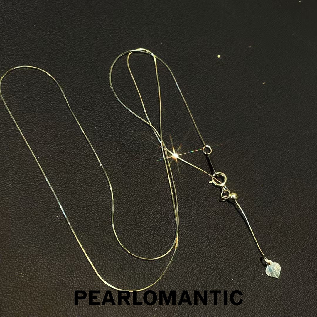 [Fine Jewelry] Classic Essential 18K Gold Snake Chain Necklace 45cm Adjustable