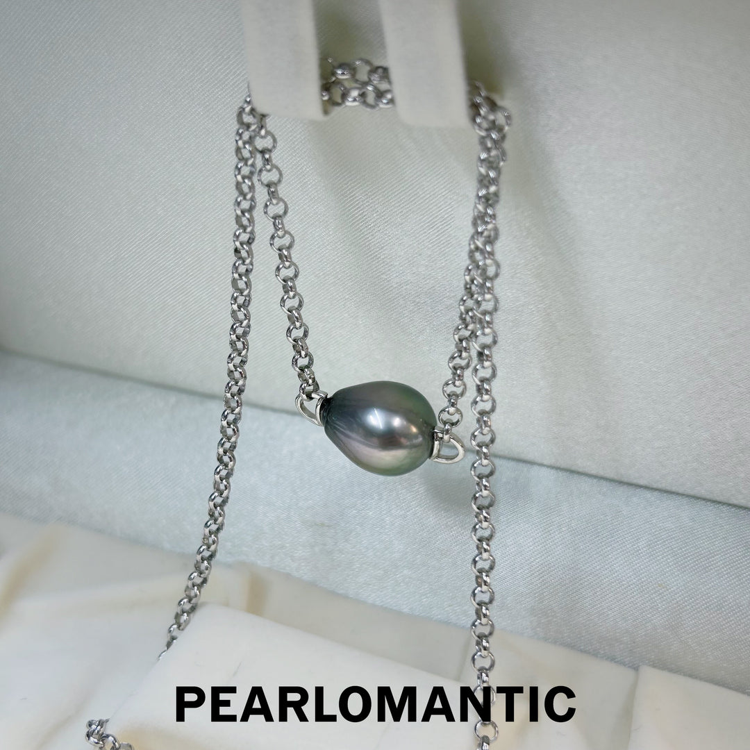 [Designer's Choice] Tahitian Pearl Baroque 13-15mm Silver Necklace 40+5cm
