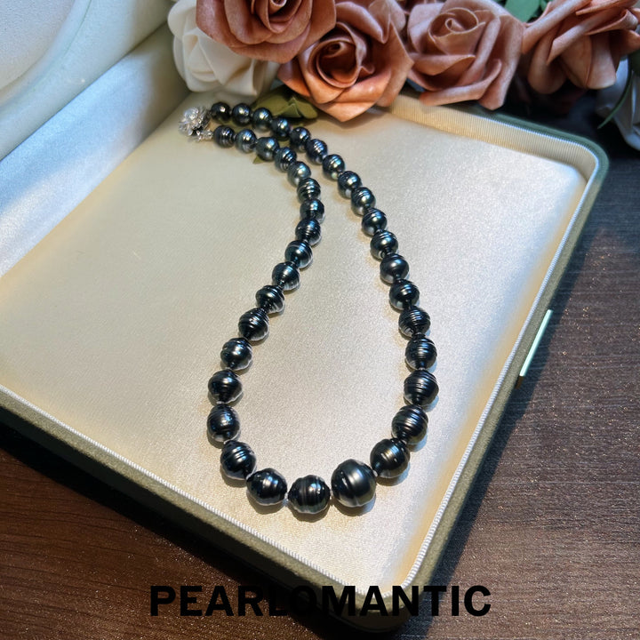 [Designer's Choice] Tahitian Black Threaded Pearl One-of-a-Kind Necklaces w/ Certificate