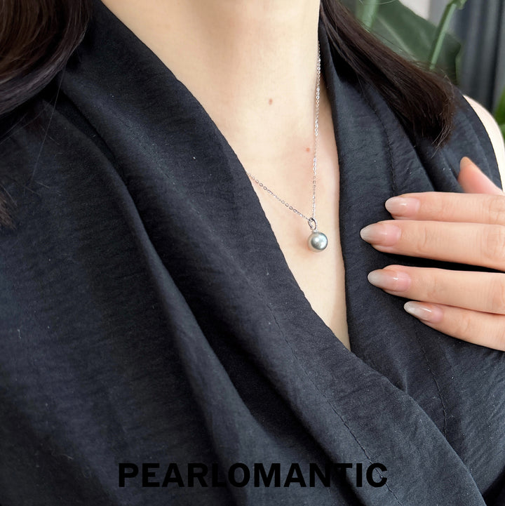 [Fine Jewelry] Tahitian Platinum Gray Pearl PT900 Stud Earrings