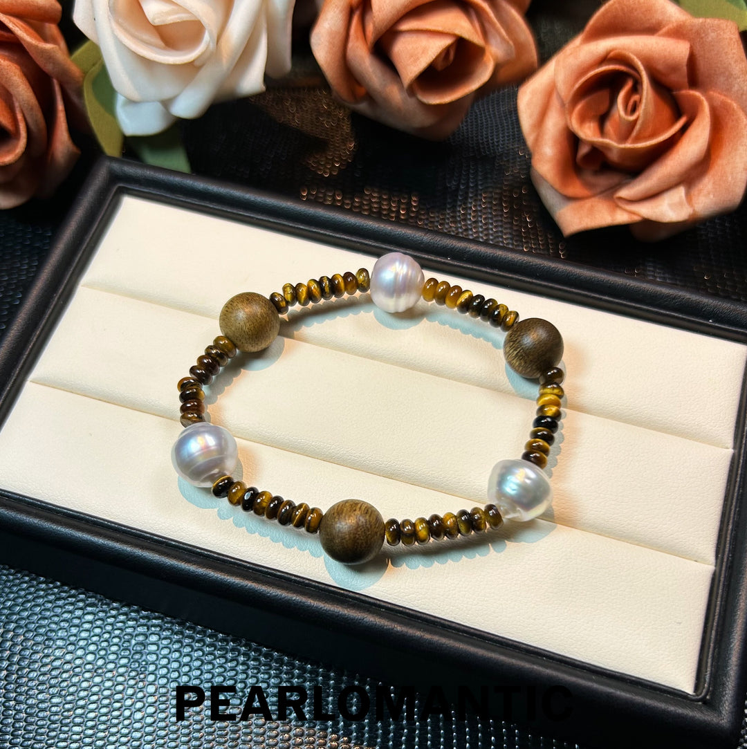 [Everyday Essentials] Australian White Baroque Pearl Primal Harmony Bracelets