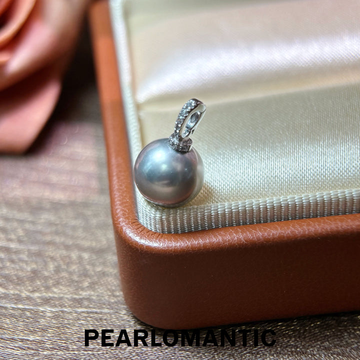 [Fine Jewelry] Tahitian Platinum Gray Pearl PT900 Enhancer Pendant