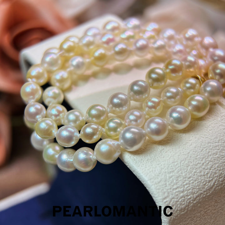[Designer’s Choice] Candy Glow 5–6mm Japanese Akoya Baroque Pearl Multicolor Necklace