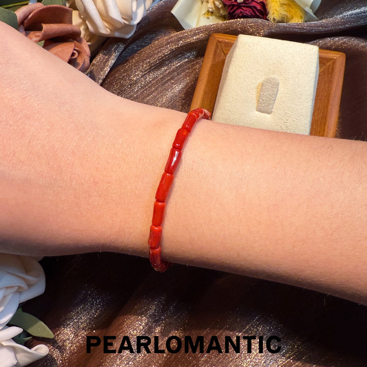 [Designer's Choice] Red Coral & S925 Silver Lucky Bracelets