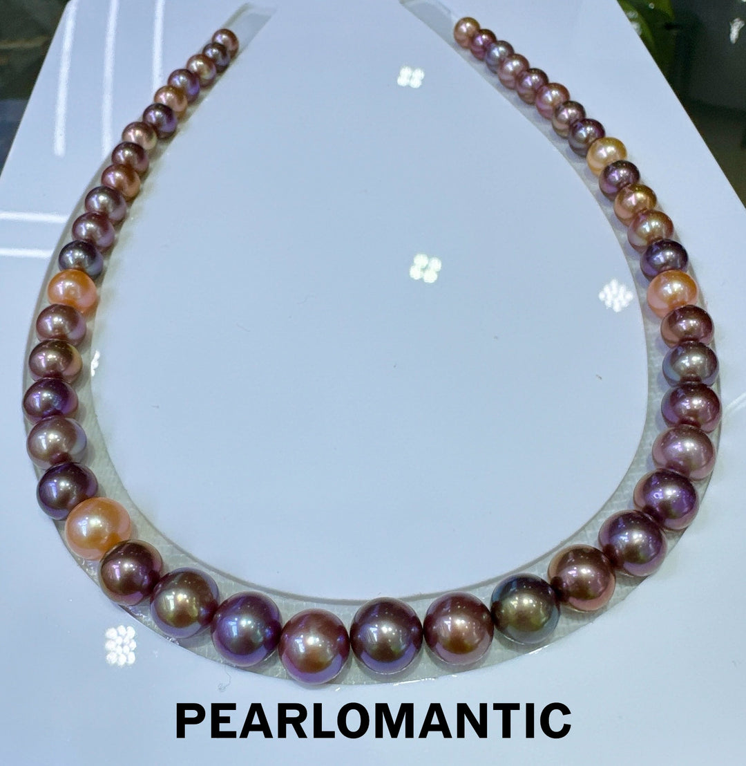[Designer's Chioce] Freshwater Pearl Rare Metal Gradient Color Classic Necklace