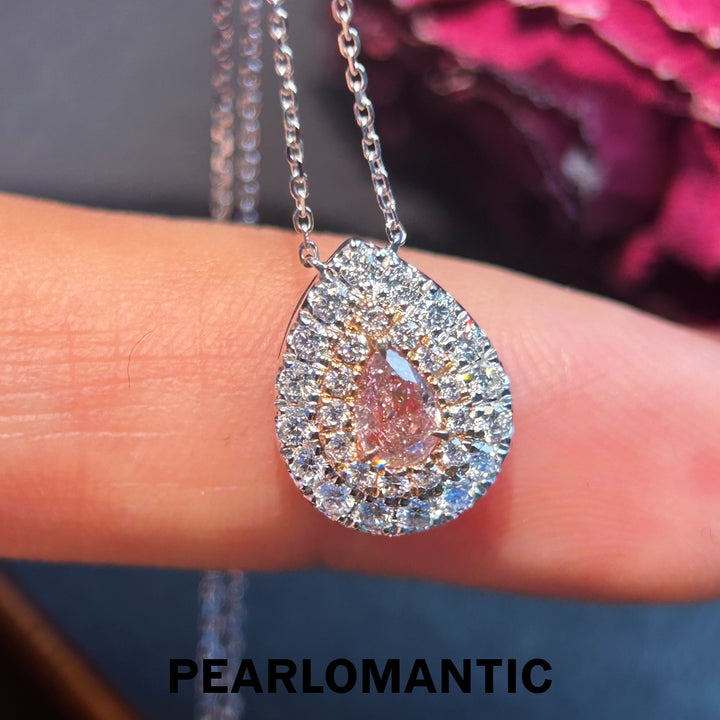 [Fine Jewelry] 18k Gold & Pink Diamond Tear of Dawn Pendants