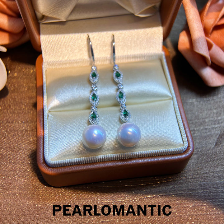 [Designer's Choice] Freshwater Pearl Mirror Shine Dangle Earring w/ S925 Silver