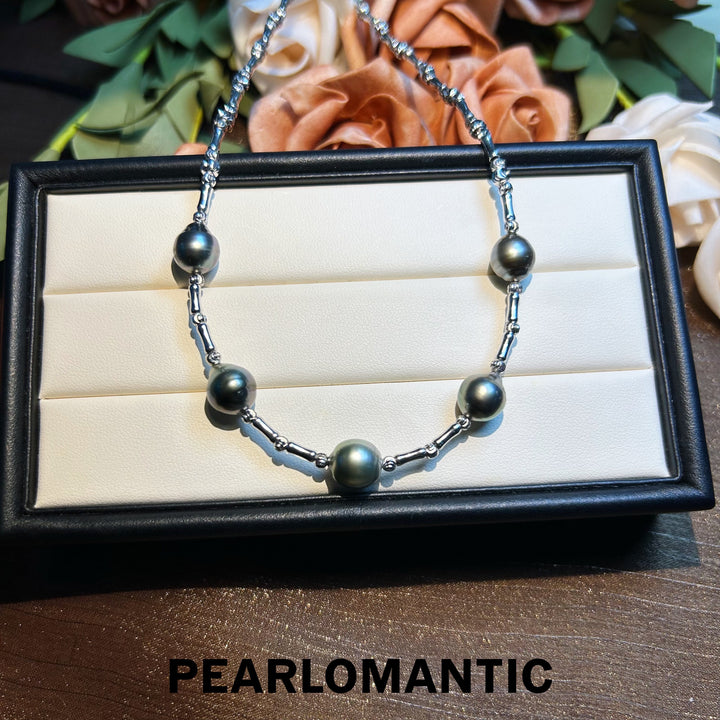[Designer's Choice] S925 Silver Tahitian Baroque Pearl Adjustable Necklace (40+5cm)