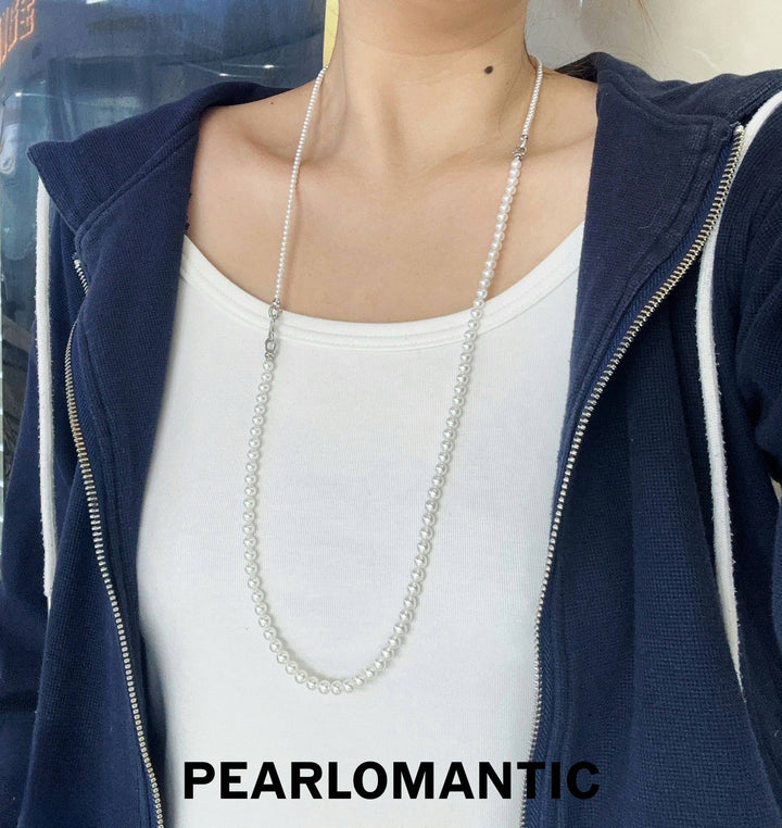 [Group-Buying] Freshwater Pearl Twilight Twins Dual Style Necklaces w/ S925 Silver