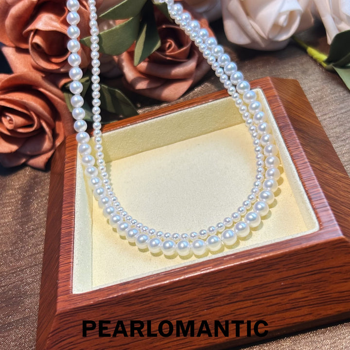 [Group-Buying] Freshwater Pearl Twilight Twins Dual Style Necklaces w/ S925 Silver
