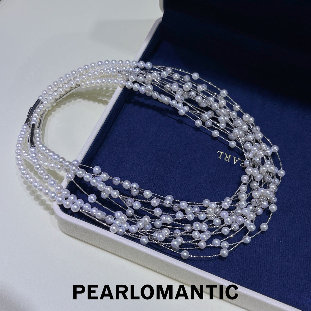 [Group-Buying] Starlit Cascade 5A Freshwater Pearl Multi-Layer Necklace