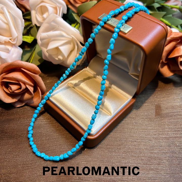 [Designer's Choice] Sleeping Beauty Turquoise Oceanic Charm Adjustable Necklace w/ S925 Silver