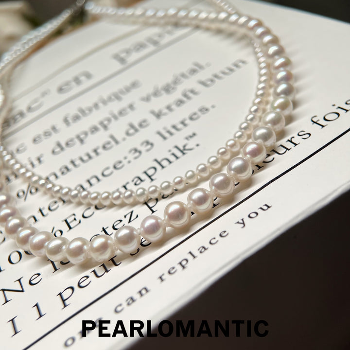 [618 Sale] Freshwater Pearl Double Strand Necklace w/ Excellent Luster