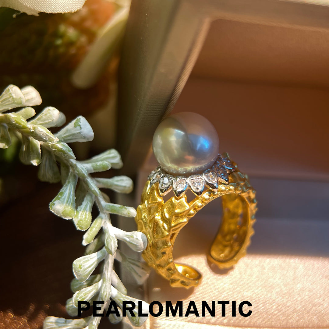 [Designer's Choice] Freshwater Pearl Imperial Grace Adjustable Ring w/ S925 Silver
