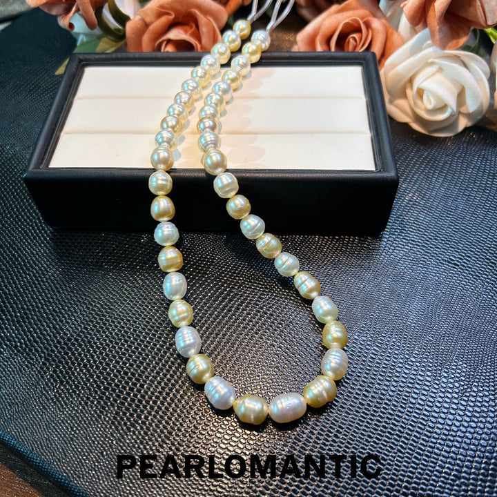 [Designer's Choice] South Sea Golden & Australian White Pearl Twirl & Glow Necklace