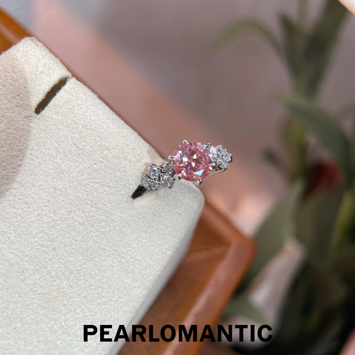 [Fine Jewelry] Lab-Grown Diamonds Pink Starlight PT900 Ring US Size 6.5