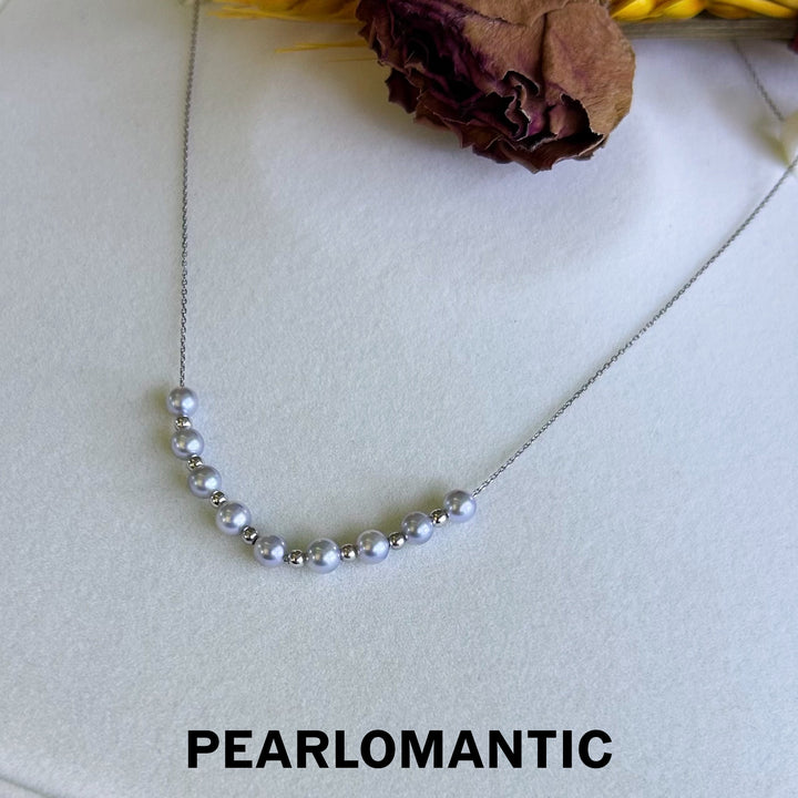 [Fine Jewelry] Akoya Pearl 4.5-5mm Starry Dots - Smile Minimalist Necklace Pendants