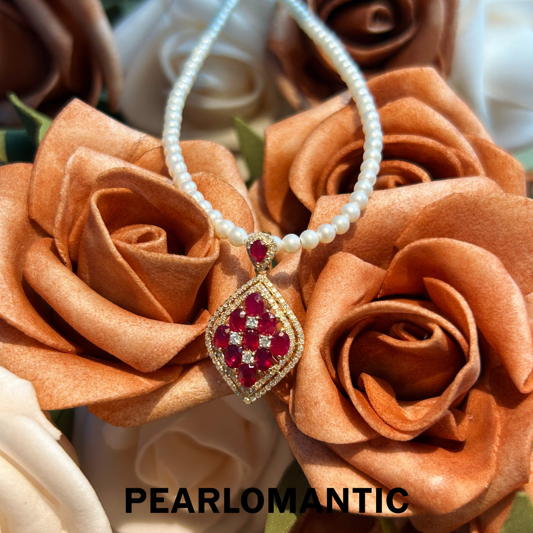 [Fine Jewelry] 18k Gold & Ruby Empress Luxury All-Purpose Pendant with CGRL Certification