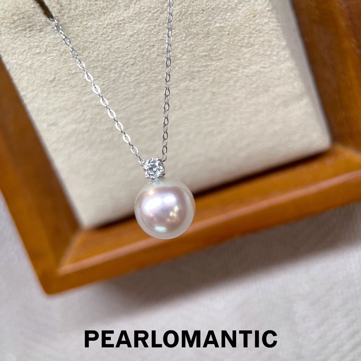 [618 Sale] 5A Akoya Madama Pearl Minimalist Pendant w/ Sparkling Top