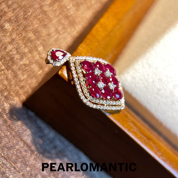 [Fine Jewelry] 18k Gold & Ruby Empress Luxury All-Purpose Pendant with CGRL Certification