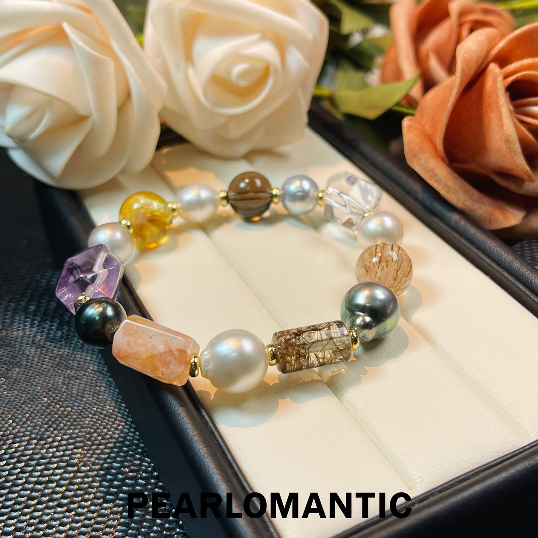 [Designer's Choice] Tahitian, Australian, Akoya Baroque Wild Symphony Bracelets