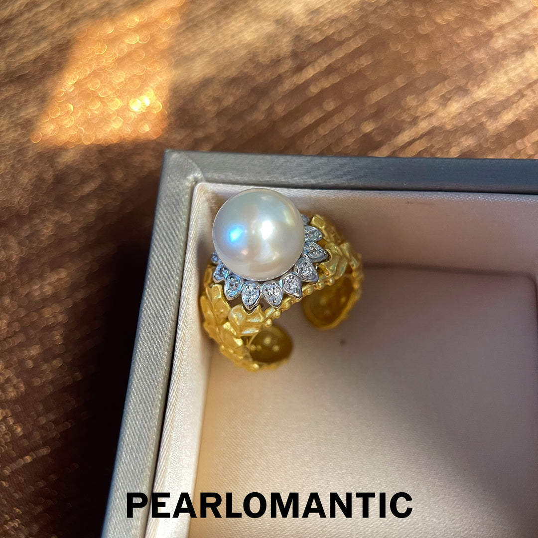 [Designer's Choice] Freshwater Pearl Imperial Grace Adjustable Ring w/ S925 Silver