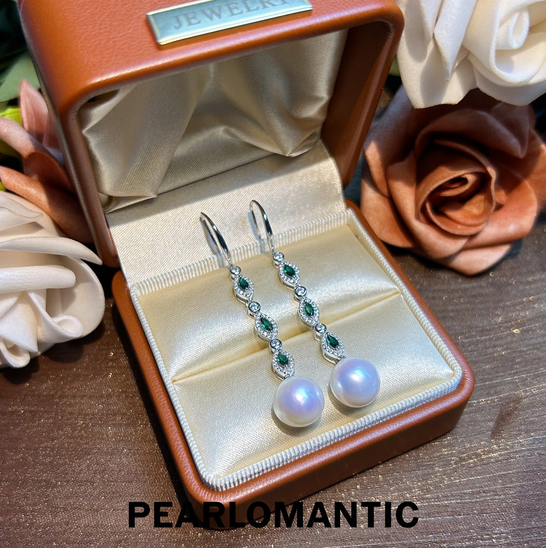 [Designer's Choice] Freshwater Pearl Mirror Shine Dangle Earring w/ S925 Silver