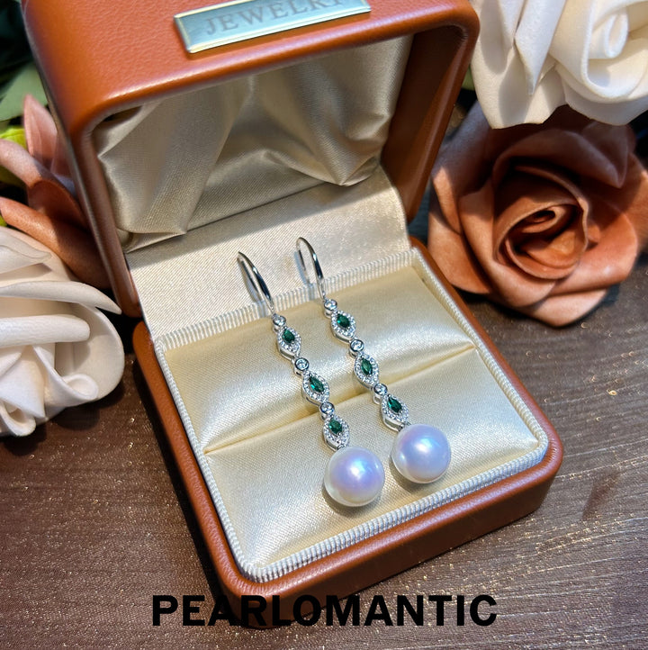 [Designer's Choice] Freshwater Pearl Mirror Shine Dangle Earring w/ S925 Silver