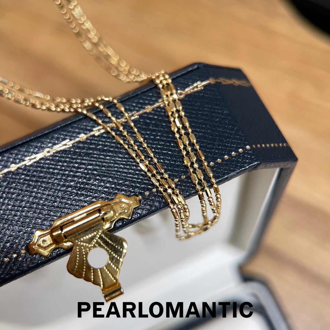 [Group-Buying] Golden Bead 18K Japan-Made Adjustable Bead Chain Necklace 45–50cm