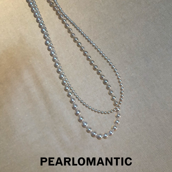 [618 Sale] Freshwater Pearl Double Strand Necklace w/ Excellent Luster