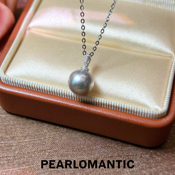 [Fine Jewelry] Tahitian Platinum Gray Pearl PT900 Enhancer Pendant