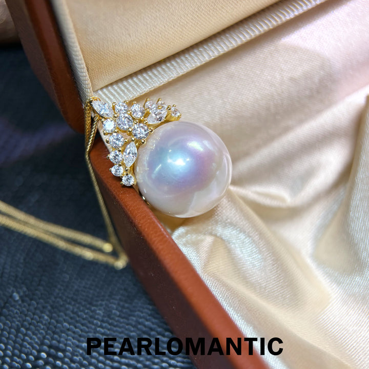 [Designer’s Choice] Snow Queen 15–16mm Pinky Tone Mirror Pearl s925 Pendant