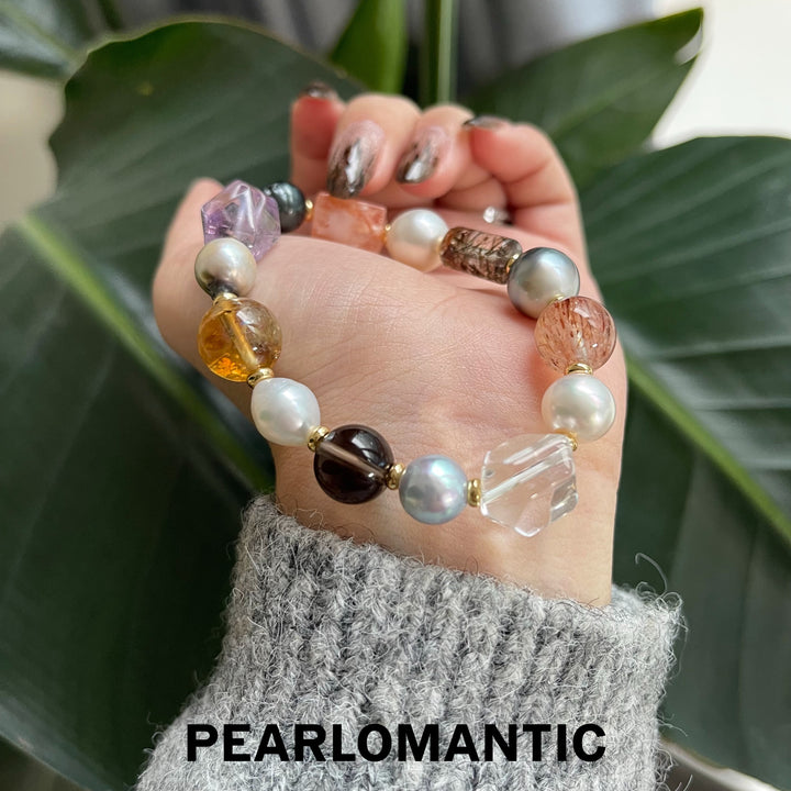 [Designer's Choice] Tahitian, Australian, Akoya Baroque Wild Symphony Bracelets