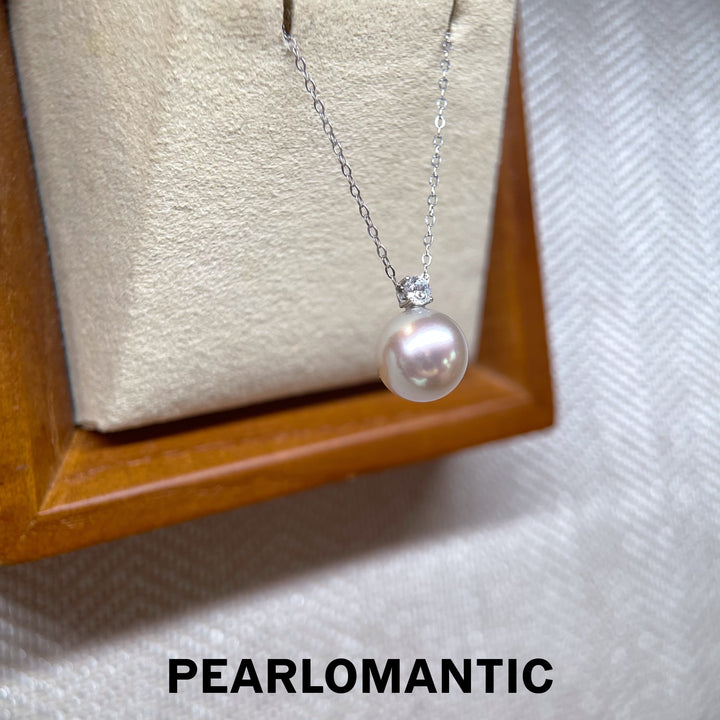 [618 Sale] 5A Akoya Madama Pearl Minimalist Pendant w/ Sparkling Top