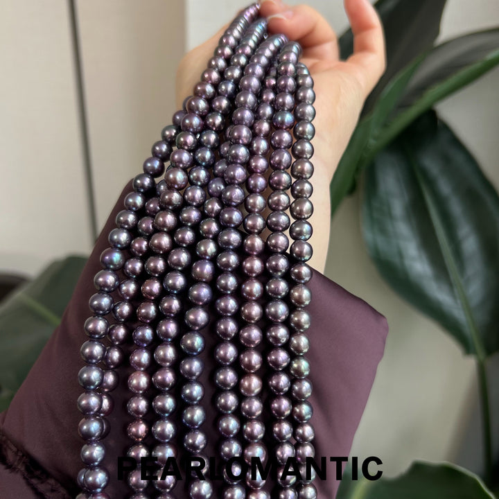 [Elección del Diseñador] Collar clásico "Nebulosa de uva morada" de perlas de agua dulce con plata S925