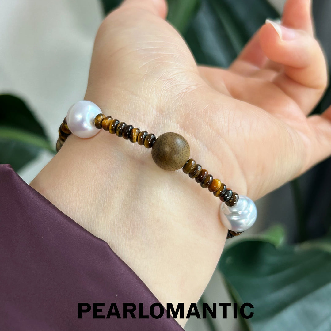 [Everyday Essentials] Australian White Baroque Pearl Primal Harmony Bracelets