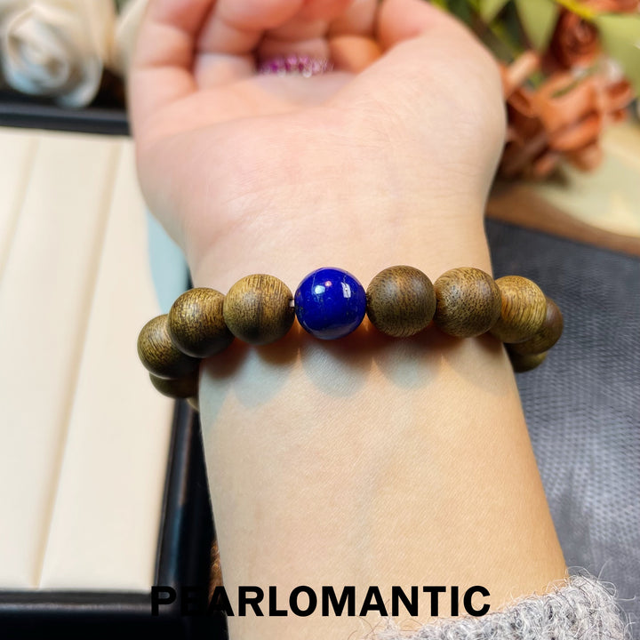 [Designer's Choice] Azure Mindfulness Sandalwood & Australian Pearl Strand Bracelets