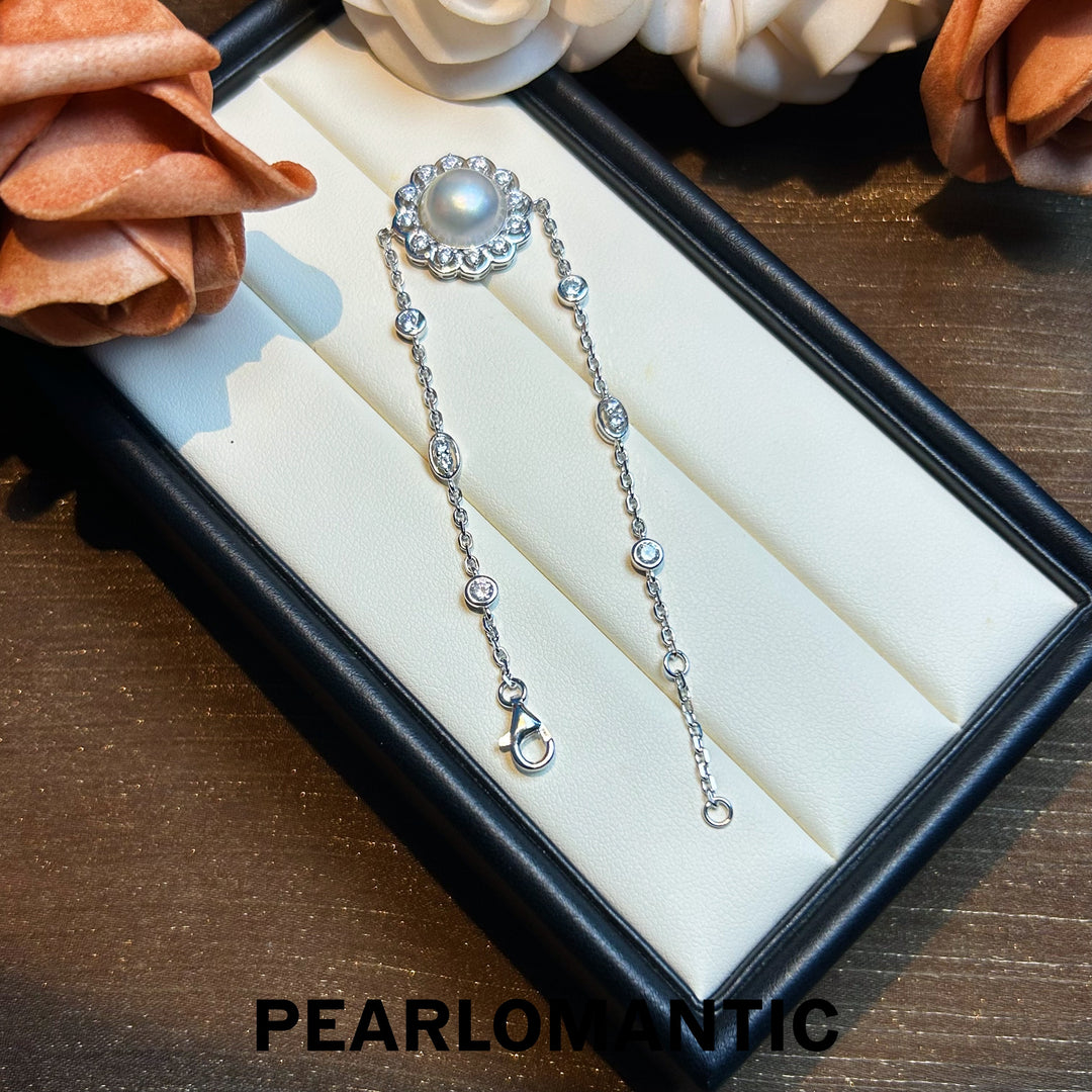 [Everyday Essentials] Australian Mabe Pearl 9-10mm Floral Adjustable Bracelets